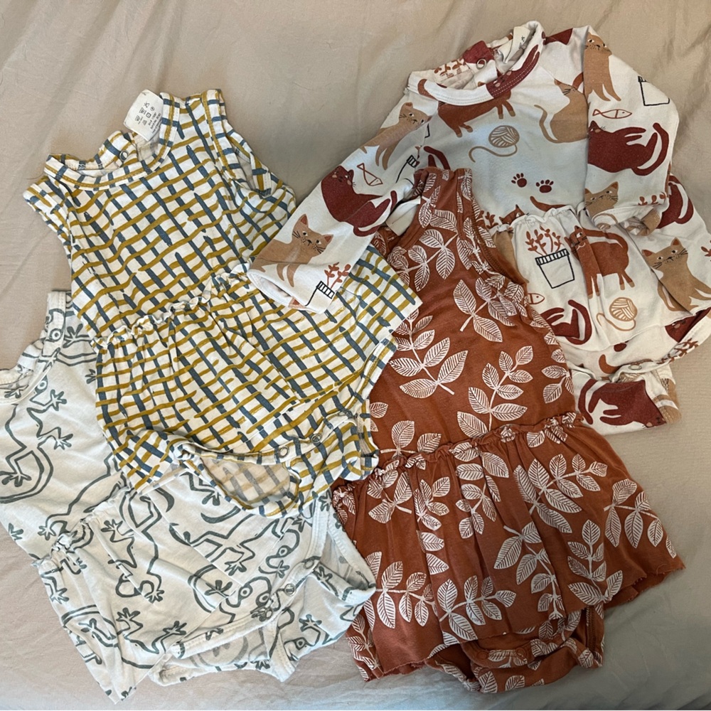 Spearmint Love Skirted Bodysuit Bundle 3-6mo